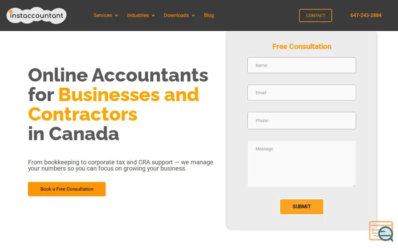 Screenshot of Instaccountant