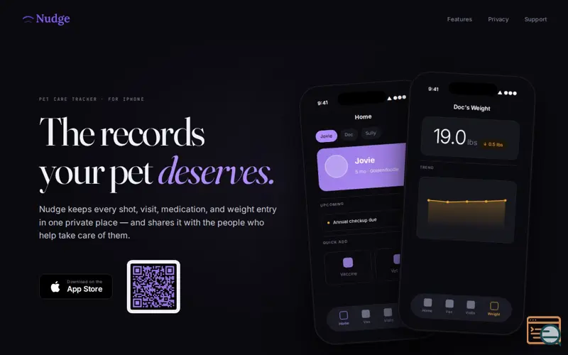 Screenshot of Nudge 