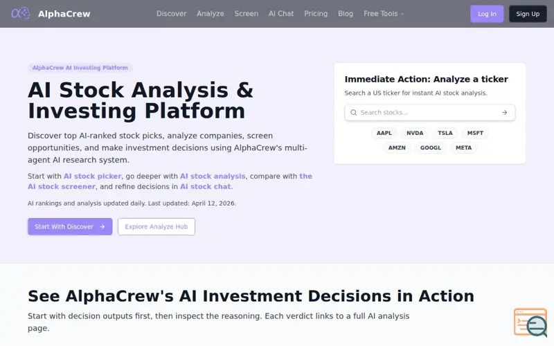 Screenshot of AlphaCrew, a launch using Virtuals Protocol
