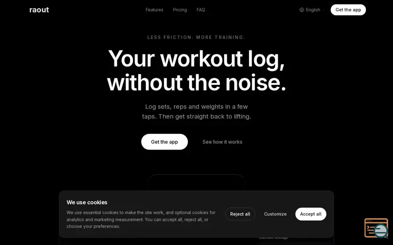Screenshot of Raout, a launch using Directree