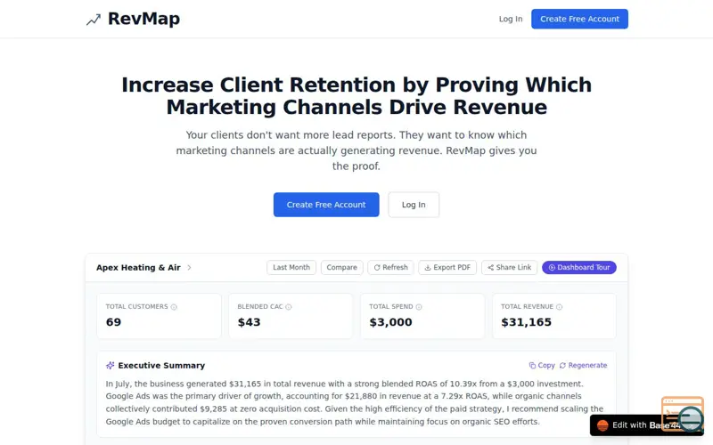 Screenshot of RevMap