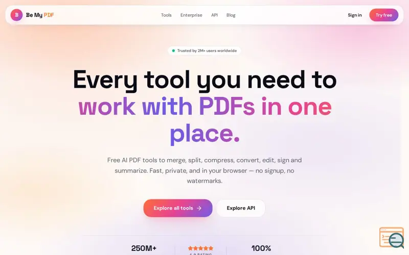 Screenshot of Be My PDF