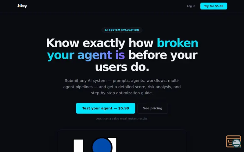 Screenshot of Agent Tester