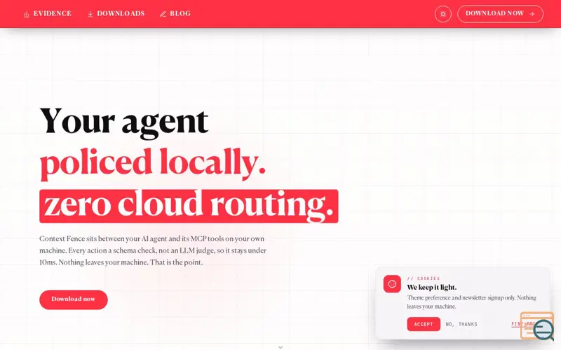 Screenshot of Context Fence — Local MCP Policy Proxy for AI Coding Agents