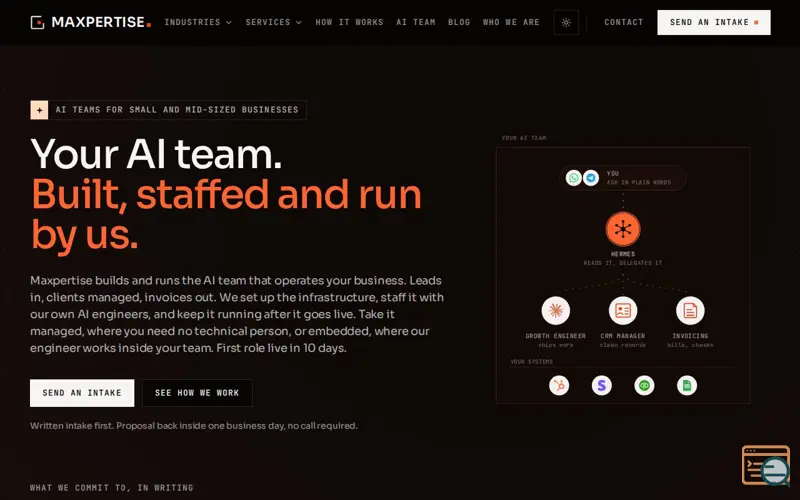 Screenshot of Maxpertise