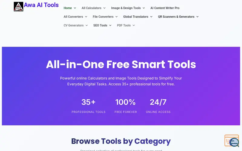 Screenshot of awaaitools.com