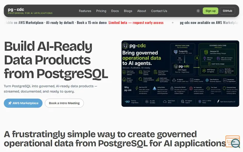 Screenshot of pg-cdc