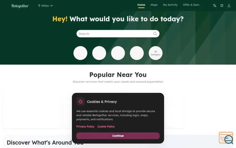Screenshot of BeTogether