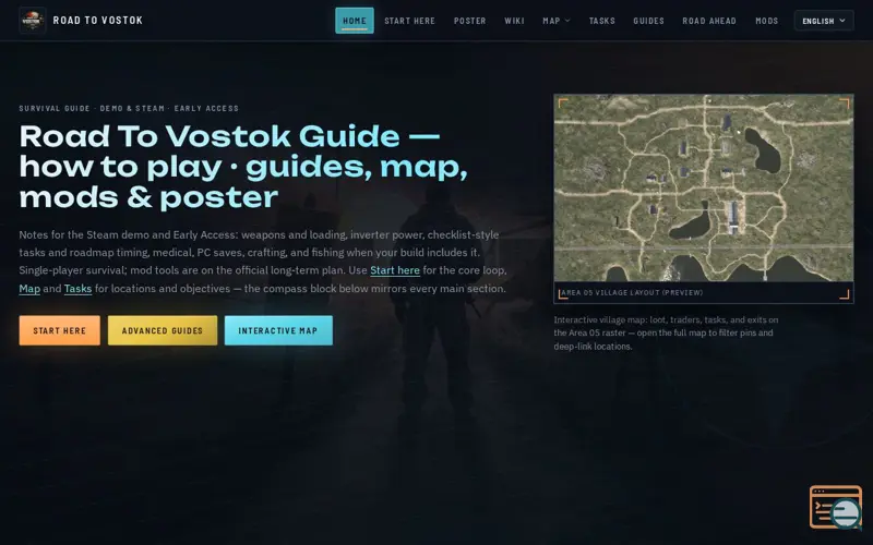 Screenshot of Road To Vostok Guide