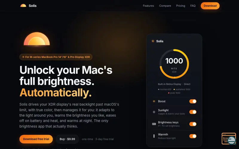 Screenshot of Solis