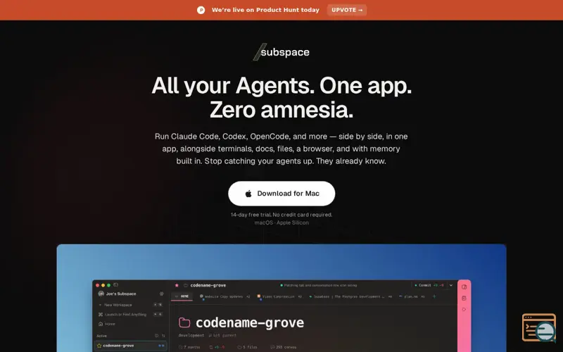 Screenshot of Subspace
