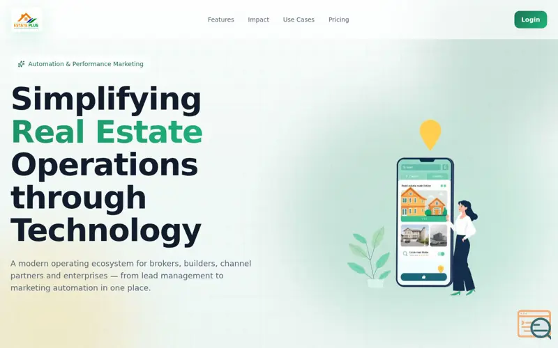 Screenshot of EstatePlusCRM