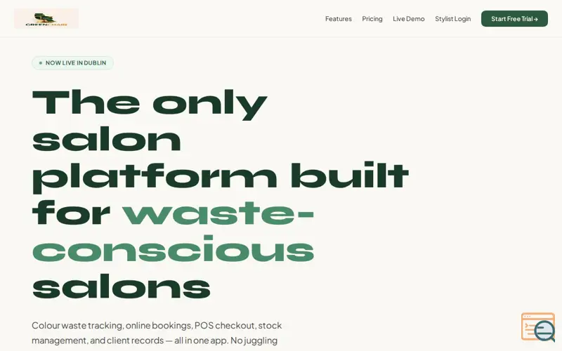 Screenshot of Green Chair