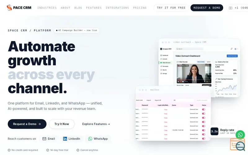 Screenshot of Space CRM