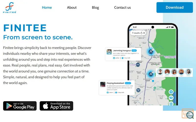 Screenshot of Finitee