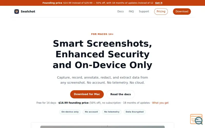 Screenshot of Sealshot