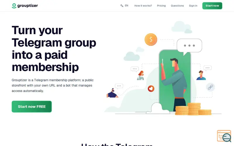 Screenshot of Grouptizer