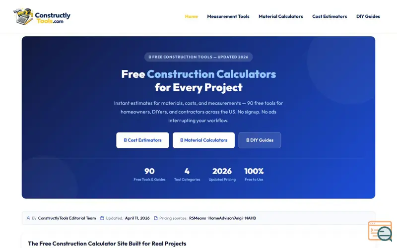 Screenshot of ConstructlyTools