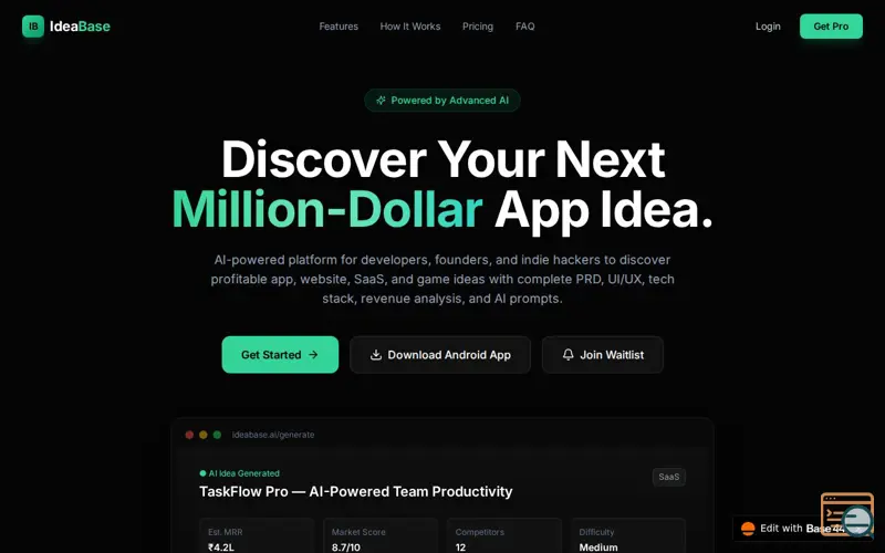 Screenshot of Ideathinkers Ai