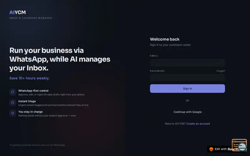 Screenshot of AIYCM