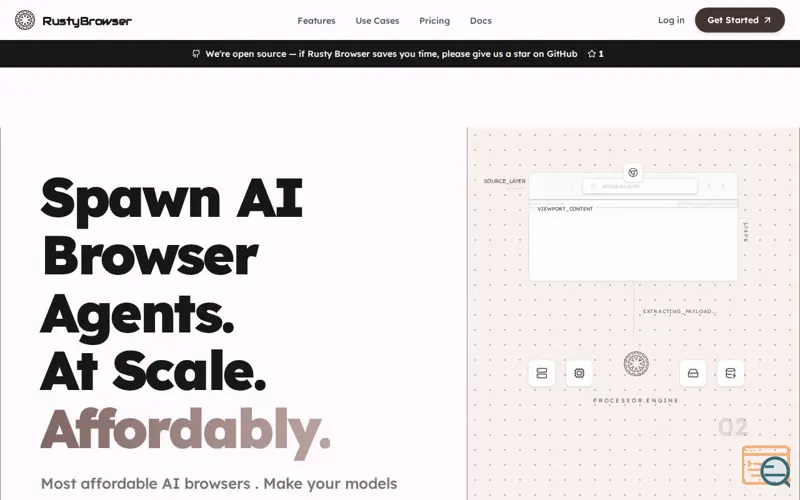 Screenshot of Rusty Browser