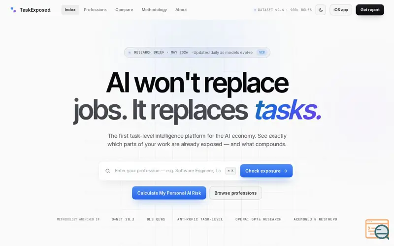 Screenshot of TaskExposed