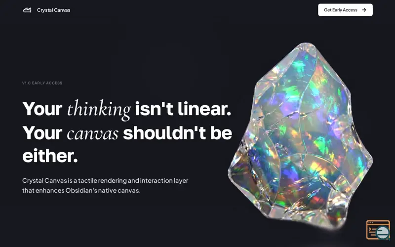 Screenshot of Crystal Canvas