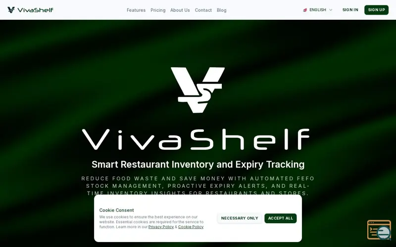 Screenshot of VivaShelf