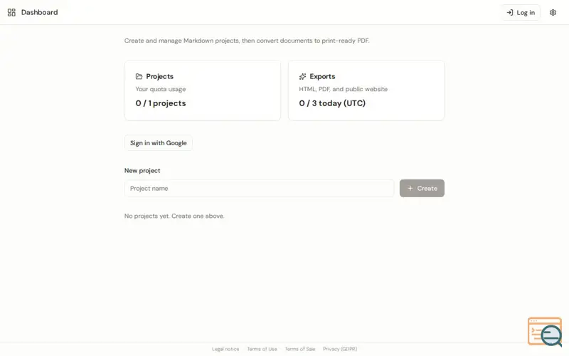 Screenshot of SlateDocs