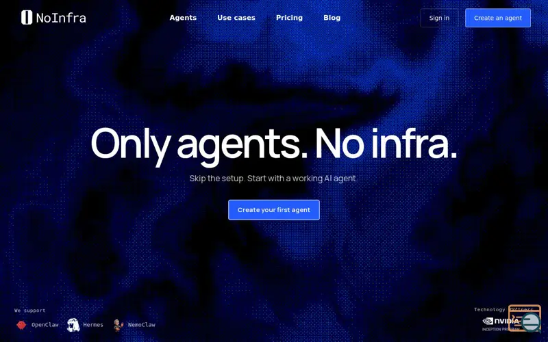 Screenshot of NoInfra
