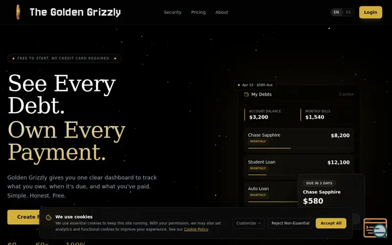 Screenshot of Golden Grizzly