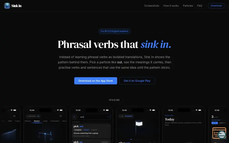 Screenshot of Sink In