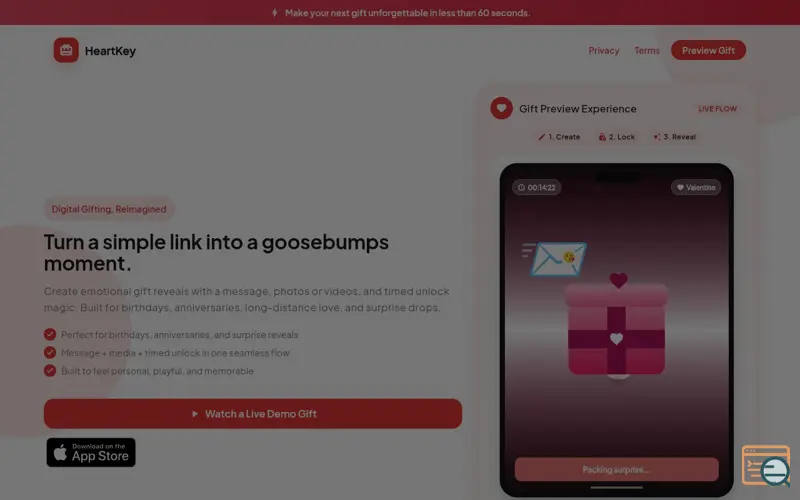 Screenshot of Digital Gifting, Reimagined