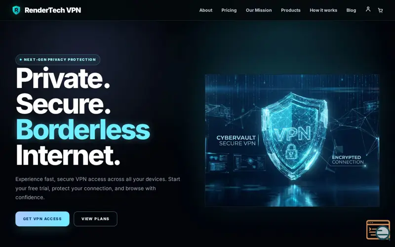 Screenshot of rendertechvpn