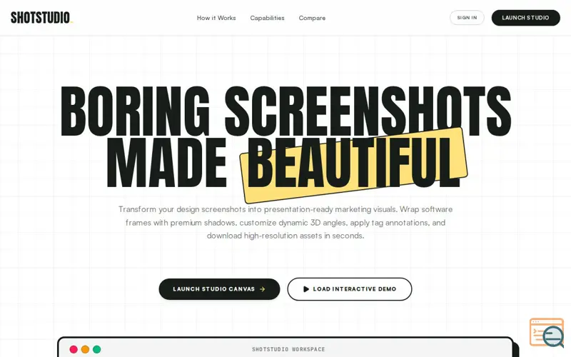 Screenshot of ShotStudio Pro