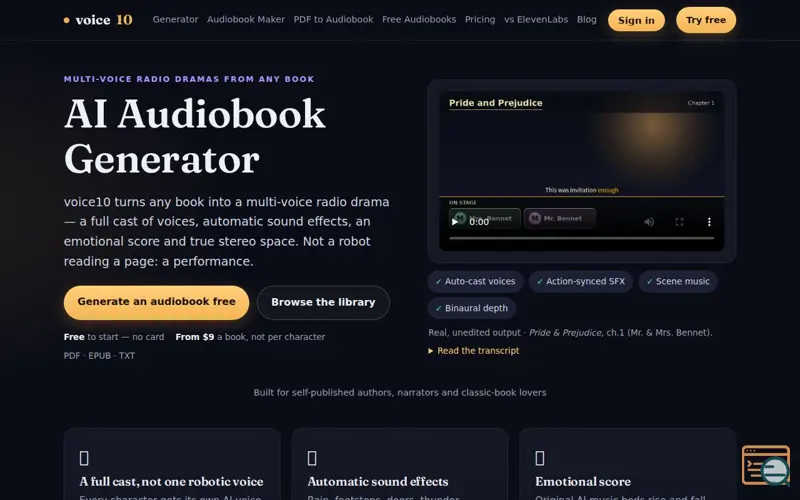 Screenshot of voice10