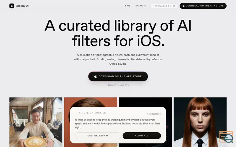 Screenshot of Shot by AI