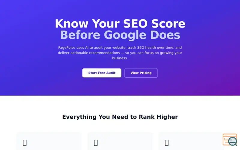 Screenshot of PagePulse