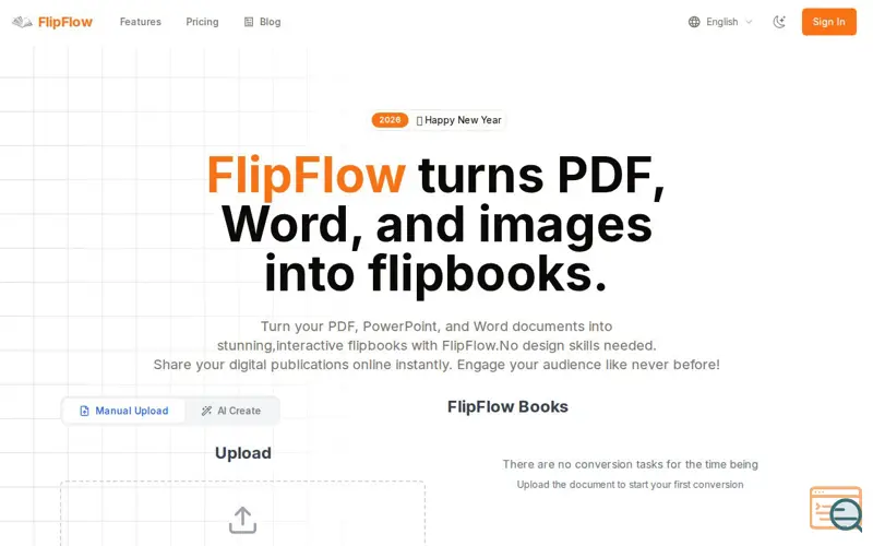 Screenshot of FlipFlow