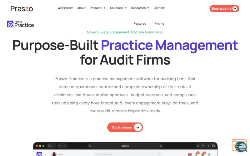 Screenshot of Praszo practice, a launch using flatpickr
