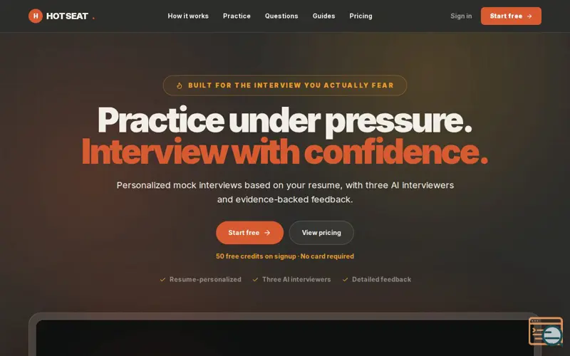 Screenshot of HotSeat