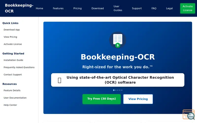 Screenshot of Bookkeeping-OCR