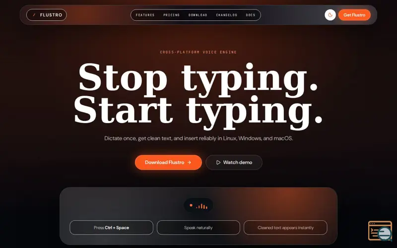 Screenshot of Flustro