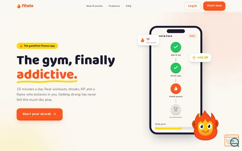 Screenshot of Fitelo — The gym, finally addictive