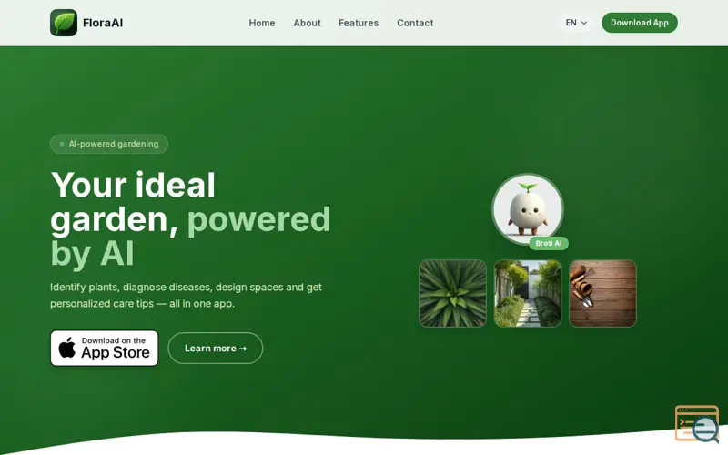 Screenshot of FloraAI