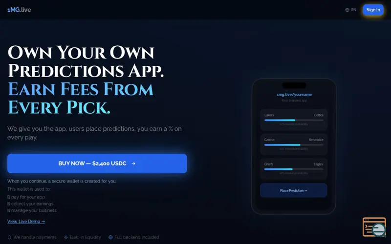 Screenshot of 1mg.live