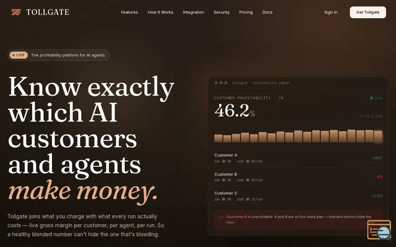 Screenshot of Tollgate