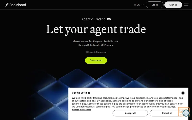 Screenshot of Robinhood Agentic Trading, a launch using Smartsheet