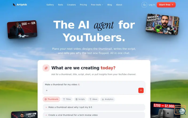Screenshot of Artiphik