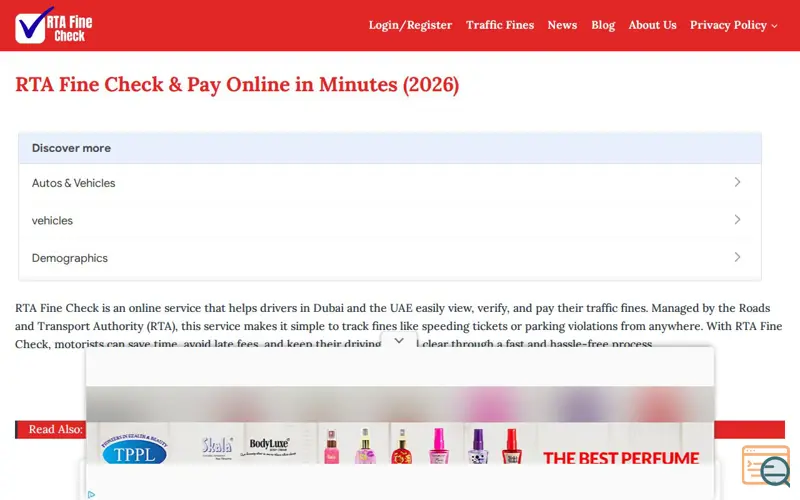 Screenshot of My Blog